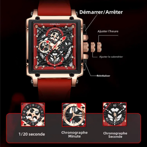 montre carré pour homme carrousel