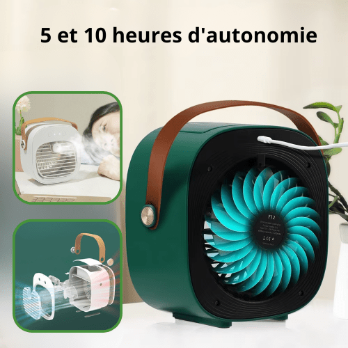 ventilateur silencieux batterie intégrée