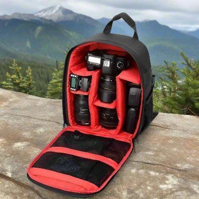 Sac appareil photo - MultifunctionalBackpack™ - Rouge - Électronique Facile