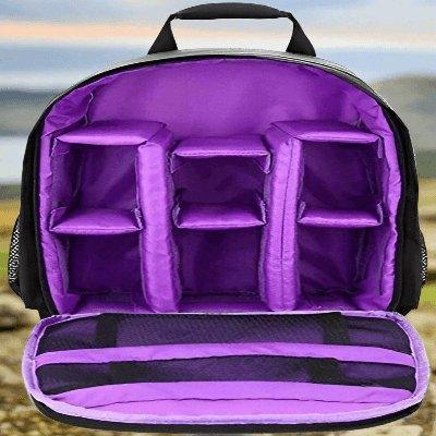 Sac appareil photo - MultifunctionalBackpack™ - Violet - Électronique Facile