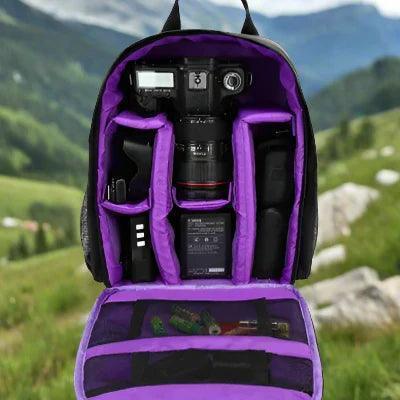 Sac appareil photo - MultifunctionalBackpack™ - Violet - Électronique Facile